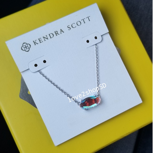 Kendra Scott Dichroic Silver Ever necklace - Picture 2 of 5